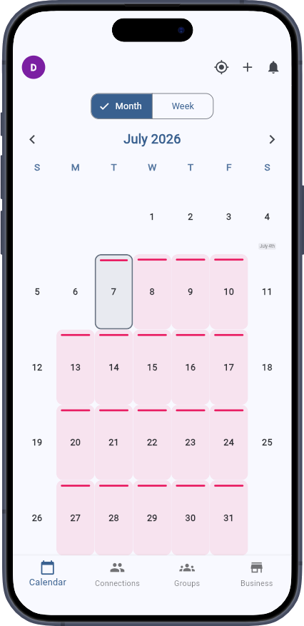 /plan calendar month view
